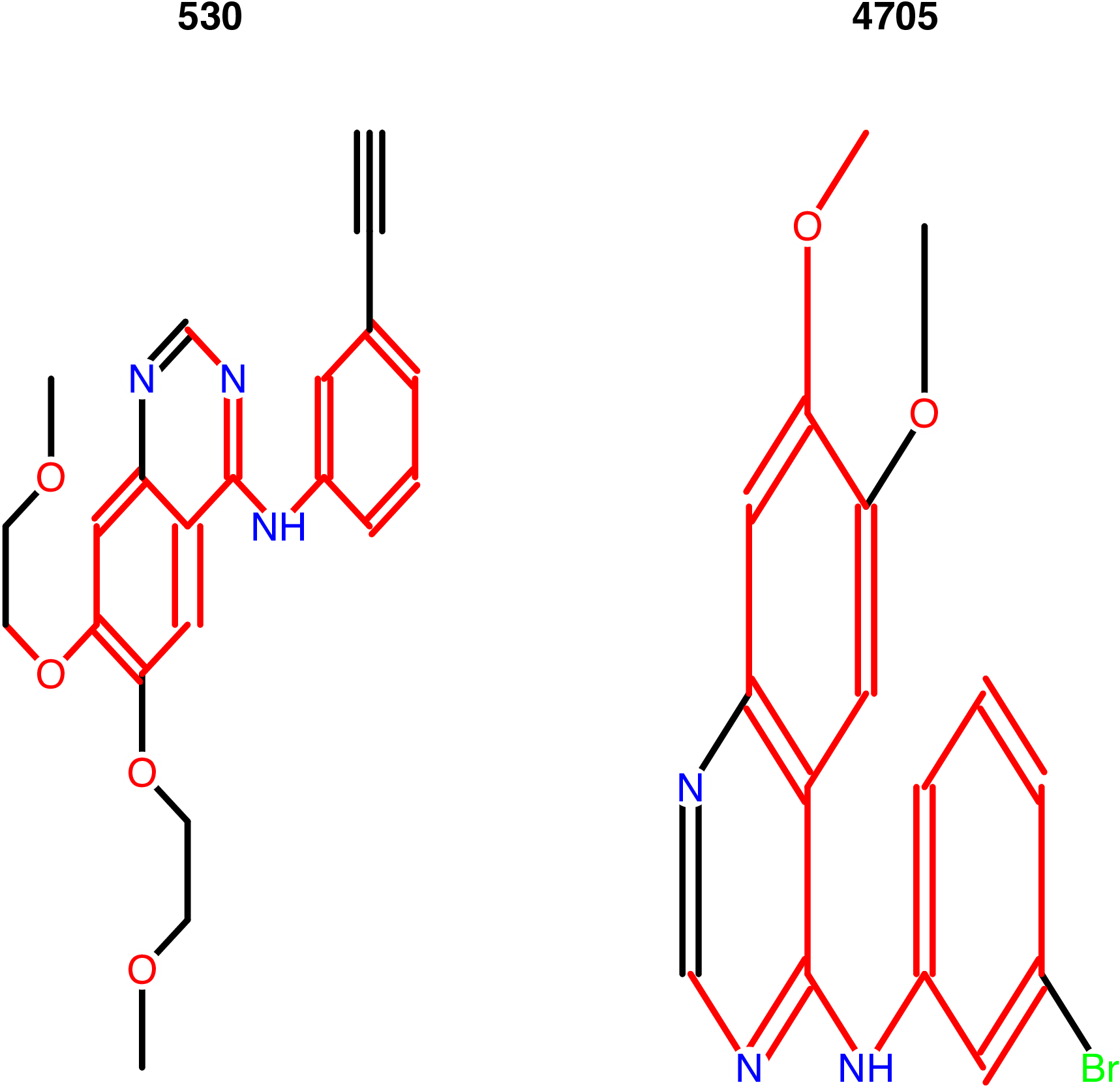 Figure 6: Maximum common structure of the query molecule and the #92 molecule in the chemical database.
