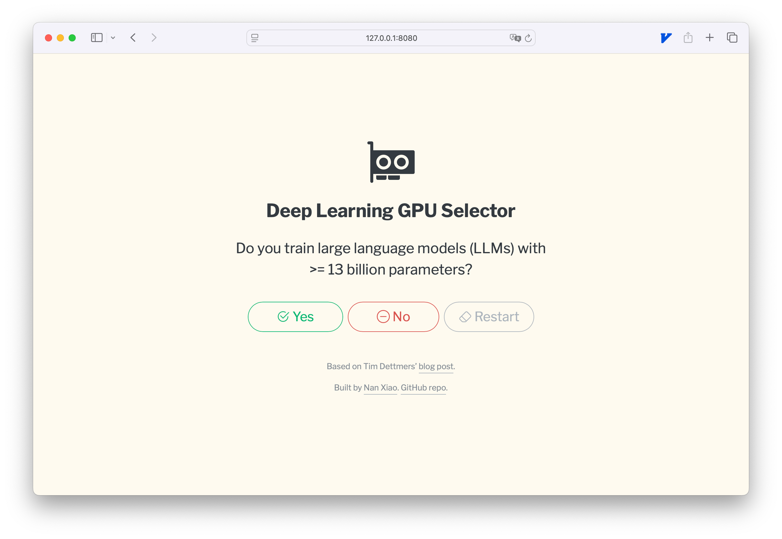 App before refactor